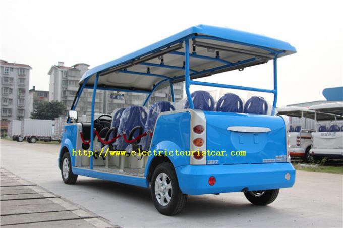Spielplatz-elektrisches touristisches Auto-Benzin-kleiner Shuttle-Bus mit Dach-Windschutzscheibe 0