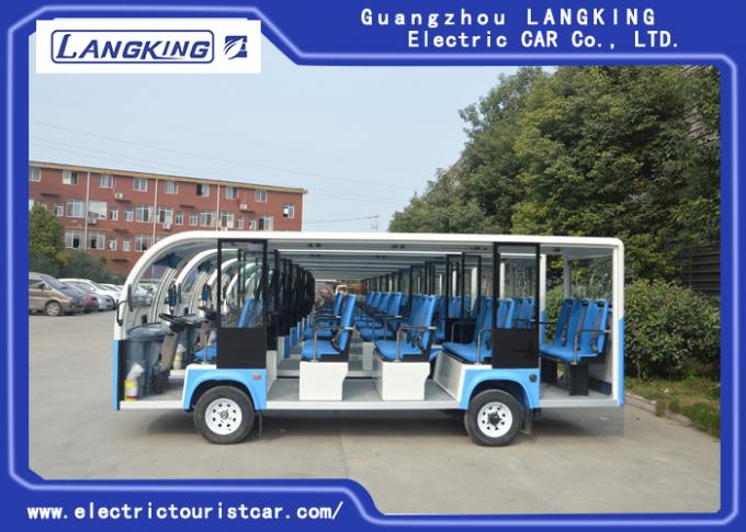 14 Sitzer-elektrische Besichtigungs-Auto 72V/5.5 Kilowatt mit Tür für Park Y140A-M