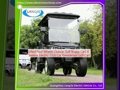 Aufgehobener Vierräder-Clubwagen Golf Buggy-Wagen 4 Sitzplätze Elektro-Clubwagen Präsidenten-Golfwagen