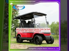 Mini 4 Räder 4 Personen Elektro Club Car Golfkarren mit 48V-Batterie