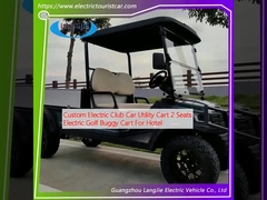 Custom Electric Club Car Utility Cart 2 Sitzplätze Elektro Golf Buggy Cart Für das Hotel