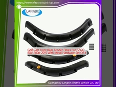 Golfwagen Vorder-Hinter-Fender-Flammen für EZGO RXV 2008-2015 mit Metall-Hardware-Set von 4