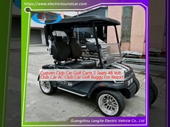 Custom Club Car Golfwagen 2 Sitzplätze 48 Volt Club Car AC Club Car Golf Buggy für das Resort