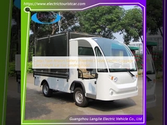 Frachtwagen Flughafen Batteriebetriebene 2 Sitzplätze Elektrische Gepäckkarre Frachtwagen zum Versenden von Lebensmitteln