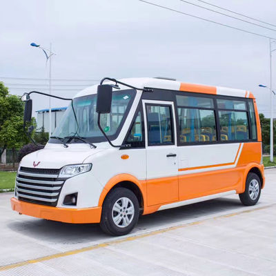 China Arbeiten Sie orange weiße Energieversorger-Wagen, elektrischen Bus der Stadt-30km/H für Park um fournisseur