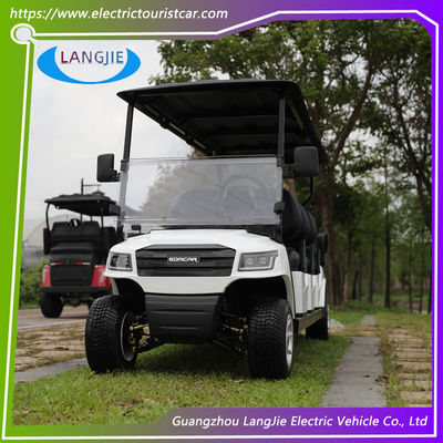 Ein guter Preis. Weiße Farbe 48V 5KW Wechselstrommotor Elektro-Golfkarren mit 8 Sitzen einfach zu bedienen Online