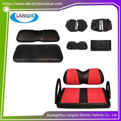 Ein guter Preis. Clubwagen Golfwagen Clubwagen Vorgeschichte Rote Lederabdeckung für Vordersitze und Rücksitze Online