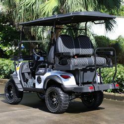 Ein guter Preis. Electric Golf Cart with 14-inch Off-road Tires Q235 High-strength Chassis and 10-inch Multimedia Display Online