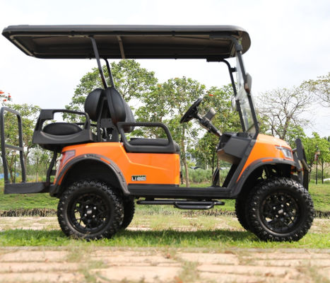 Ein guter Preis. 4 Seater Electric Golf Cart with Foldable Windshield Double Gear Rack Steering and Smart On-board Charger Online