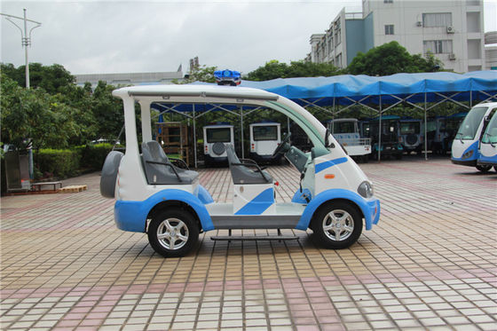 Blaues/weißes elektrisches Golf-Auto mit Sitzen des Toplight-Faser-Glas-4 für Erholungsort