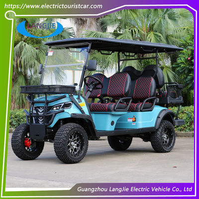 Hochleistungs 5 kW Wechselstrommotor Off-Road Elektrische Jagdkarre 6 Sitzplätze Hebbare Golfkarre