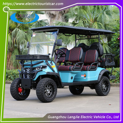 Offroad 6 Sitzplätze Elektro-Golfwagen mit 48V / 5KW Wechselstrommotor für Outdoor-Aktivitäten