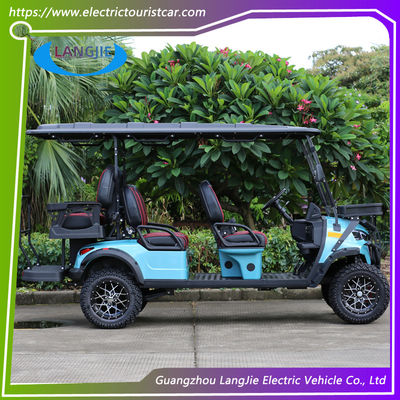 Hochleistungs 5 kW Wechselstrommotor Off-Road Elektrische Jagdkarre 6 Sitzplätze Hebbare Golfkarre