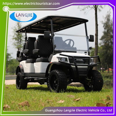 6-Sitzer-Elektro-Jagdwagen mit 48-Volt-Steuerung und Position Light Electric Golf Cart für VIP-Gäste