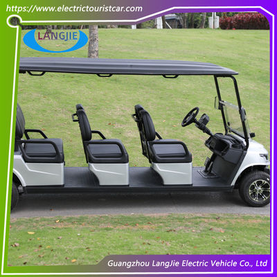 Blei-Säure-trockene Batterie-betriebene Club-Golfkarren Weißes Elektroauto-Golfkarren 6 Sitzplätze