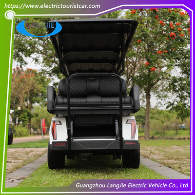 8 Passagiere Elektrische Golfkarren Custom Golfkarren Wechselstrommotor mit schwarzem Dach