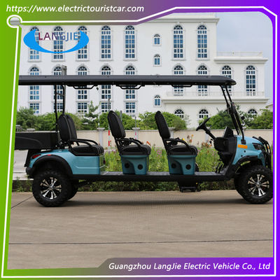 Benutzerdefinierte 5KW Motor Batterie Leistung 40KM Max.geschwindigkeit Hochgehoben Off Road Elektrische Golfkarren