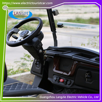 4 Räder Elektro-Golfwagen 48 V Wechselstrommotor 2 Sitzplätze Elektroauto Für Resort-Auto