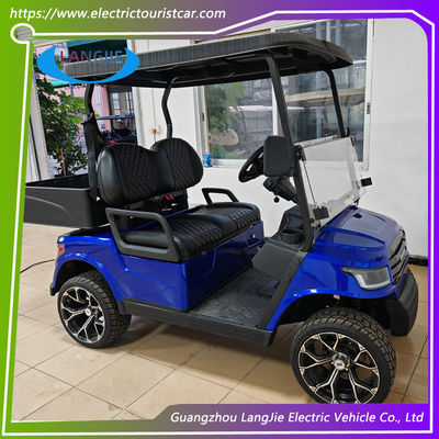 Blau 2-Sitzer Clubwagen Golfwagen für die Schule 30km/h Max. Geschwindigkeit