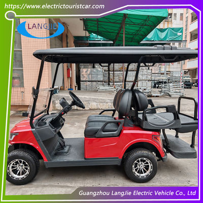 4 Sitzplätze 4 Räder Elektro-Golfwagen AC Touristenwagen Miete Für Stadt Walking Street