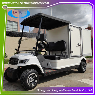 Weiß 2 Passagiere Elektro-Golfkarren Fabrik Wechselstrommotor 48V Elektro-Ladgetreiber für Parkplätze