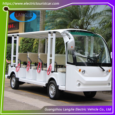 14 Sitzplätze Niedriggeschwindigkeits-Elektrofahrzeuge AC 72V 7.5KW Vierrad-Elektro-Golfkarren Für Resort-Auto