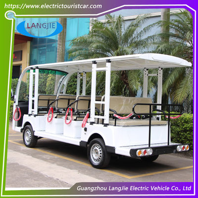 14 Sitzplätze Niedriggeschwindigkeits-Elektrofahrzeuge AC 72V 7.5KW Vierrad-Elektro-Golfkarren Für Resort-Auto