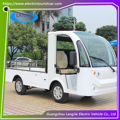 Weißes 2-Sitzer-Elektro-Lieferwagen AC 48V Elektrische Nutzfahrzeuge für die Fabrik
