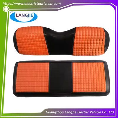 Golf-Auto-Club-Auto-Sitzplatten-Lederdeckel Rückenlehne Orange-Sitzplatten-Deckel