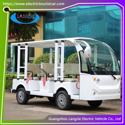 8 Sitzplätze Mini-Elektro-Touristenwagen 48V AC Motor Flughafen Gepäckwagen mit Dach für Resort