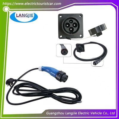 Elektro-Golfwagen-Zubehör EXCAR Ladekabel und Steckdose