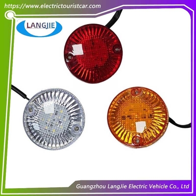 Rundlicht 8cm LED 12V Bremslicht Marshell Elektro Sightseeing und Patrouillenwagen Teile