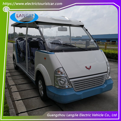 Umweltfreundlicher Gas-Touristenwagen Grün 11 Sitzplätze Clubwagen Gas-Golfwagen Für Resort-Auto
