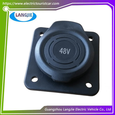 LVTONG Electric Sightseeing Car Patrol Car 48V Charging Socket