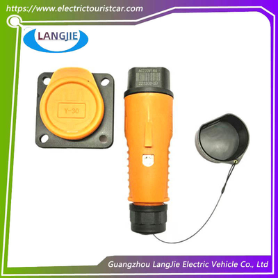 Wuling Elektrofahrzeug Y30 Ladepistole 220V 16A Ladesteckdose für Sightseeingfahrzeuge