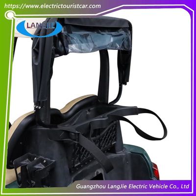 EZGO Four Wheel Golf Cart Black PVC Rain Cover Foldable