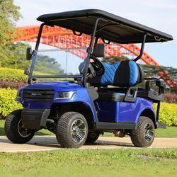 48V Battery Operated Luxury 4 Seaters Electric Golf Cart With 80-100km Range