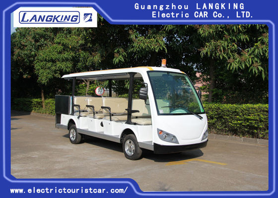 Elektrischer Besichtigungs-Bus des Sitzer-14, elektrisches Auto des Shuttle-72v mit dem Zaun des Fracht-Kastens