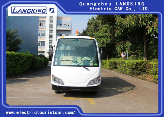 Elektrischer Besichtigungs-Bus des Sitzer-14, elektrisches Auto des Shuttle-72v mit dem Zaun des Fracht-Kastens