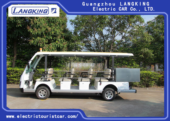 Elektrischer Besichtigungs-Bus des Sitzer-14, elektrisches Auto des Shuttle-72v mit dem Zaun des Fracht-Kastens