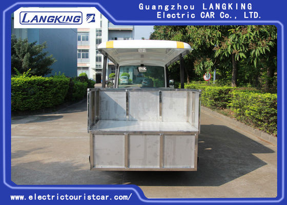 Elektrischer Besichtigungs-Bus des Sitzer-14, elektrisches Auto des Shuttle-72v mit dem Zaun des Fracht-Kastens