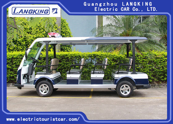 Ein guter Preis. 11 Sitzer-Dorf-elektrisches Shuttle-Auto 72V/5KW mit großem Licht auf die Oberseiten Y113B Online
