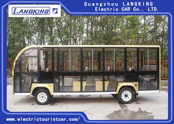 Elektrischer Besichtigungs-Bus des Sitzer-18 für Campus/Dörfer/Flughäfen/Anschluss 72V 6.3KW DC Motor