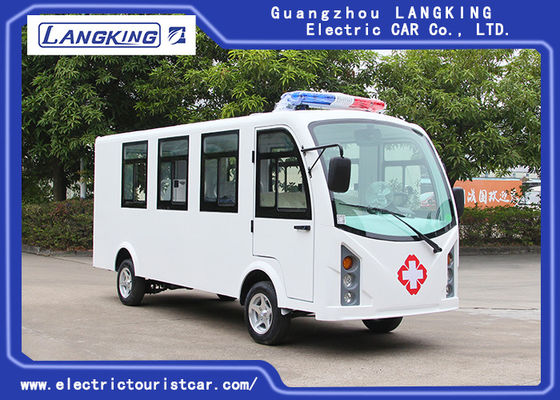 Kundengebundener Farbelektrischer Golfmobil-Krankenwagen 8 setzt + 1 Bett 72V /7.5KW Wechselstrommotor
