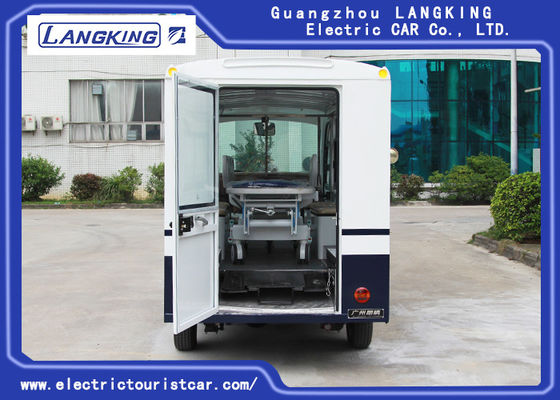 Blaue/weiße Farbelektrisches Krankenwagen-Auto mit Toplight für Krankenhaus