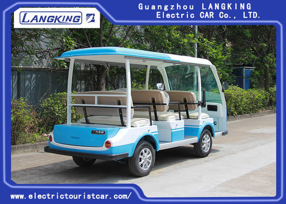 CER genehmigte offenes elektrisches Shuttle Rad-elektrischen Minibus des DC-Fahrzeuge/48V System-8 Passagier-4
