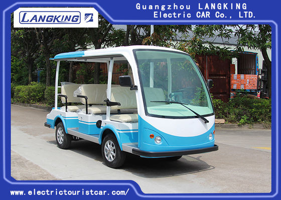 CER genehmigte offenes elektrisches Shuttle Rad-elektrischen Minibus des DC-Fahrzeuge/48V System-8 Passagier-4