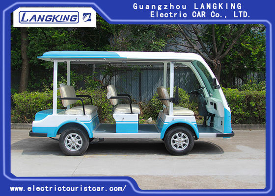 CER genehmigte offenes elektrisches Shuttle Rad-elektrischen Minibus des DC-Fahrzeuge/48V System-8 Passagier-4