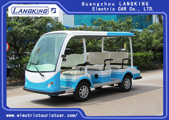 CER genehmigte offenes elektrisches Shuttle Rad-elektrischen Minibus des DC-Fahrzeuge/48V System-8 Passagier-4