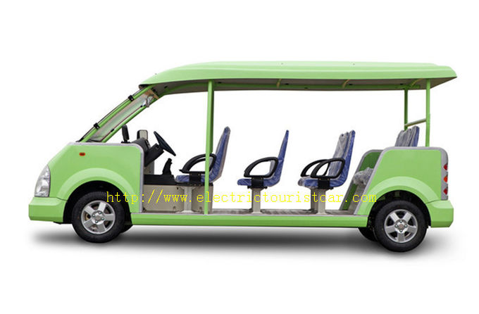 Geräumige 11 Sitze grünen elektrische Shuttle-Auto-Erholungsort-Fahrzeug-Hochleistung